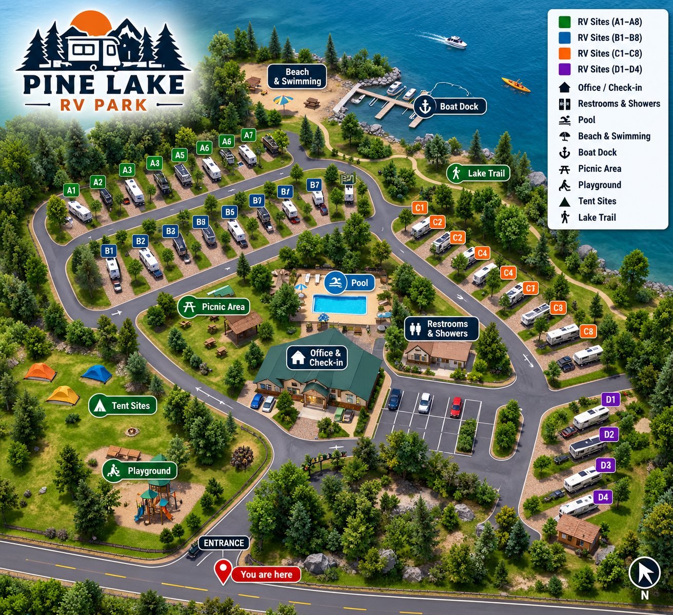 Map of the park